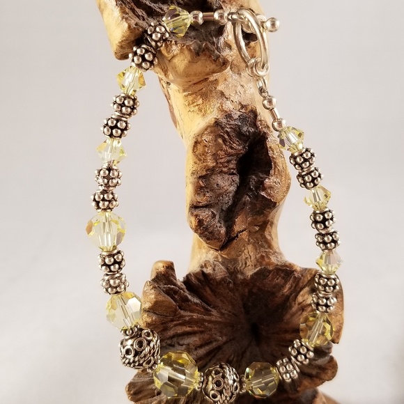 Sterling Silver and Swarovski Bracelet - Picture 7 of 8